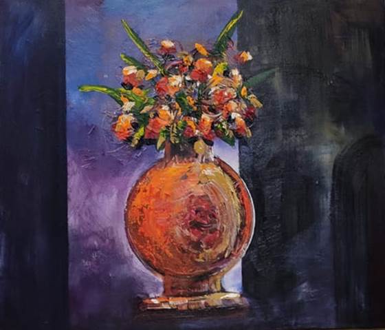 modern art Flower waz